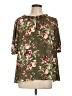 Style&Co 100% Polyester Green 3/4 Sleeve Blouse Size L - photo 1
