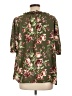 Style&Co 100% Polyester Green 3/4 Sleeve Blouse Size L - photo 2