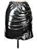 Assorted Brands Metallic Silver Faux Leather Skirt Size L - photo 1