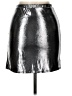 Assorted Brands Metallic Silver Faux Leather Skirt Size L - photo 2