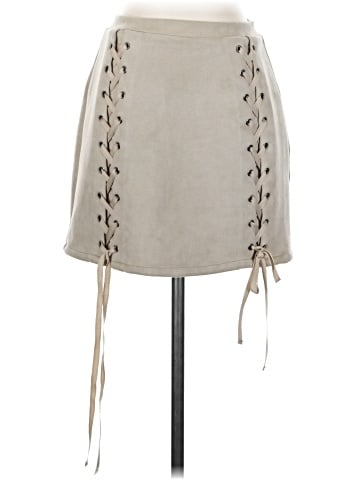 Honey Punch Faux Leather Skirt (view 1)