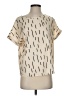 Shein Tan Short Sleeve Blouse Size 4 - photo 1