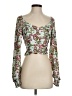 Open Edit 100% Polyester Green Long Sleeve Top Size S - photo 1