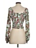 Open Edit 100% Polyester Green Long Sleeve Top Size S - photo 2