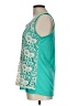 French Laundry 100% Polyester Teal Sleeveless Blouse Size L - photo 5