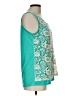 French Laundry 100% Polyester Teal Sleeveless Blouse Size L - photo 4