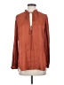 Halston Heritage Brown Long Sleeve Blouse Size S - photo 1