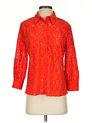 New York & Company 3/4 Sleeve Button-Down Shirt (view 1)