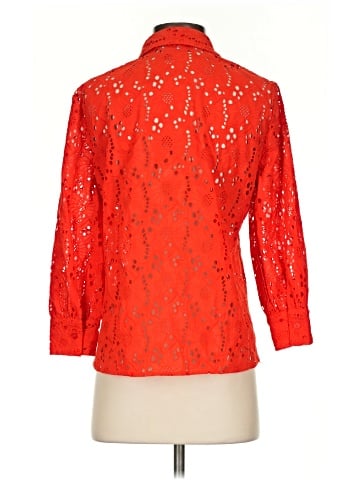 New York & Company 3/4 Sleeve Button-Down Shirt (view 2)