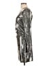 H&M Metallic Silver Cocktail Dress Size L - photo 5