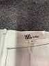 MY TRIBE 100% Leather Stripes White Leather Skirt Size M - photo 3