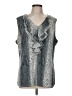 Milano Silver Sleeveless Blouse Size M - photo 1