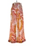 Hale Bob 100% Polyester Paisley Orange Casual Pants Size XS - photo 1