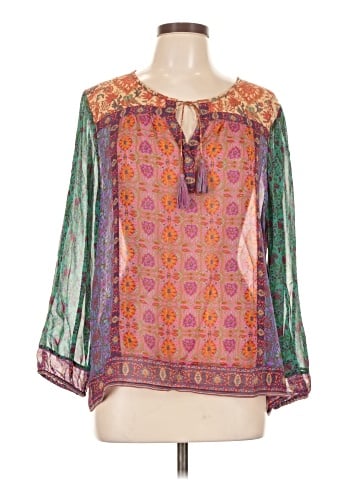 Joie 3/4 Sleeve Silk Top (view 1)
