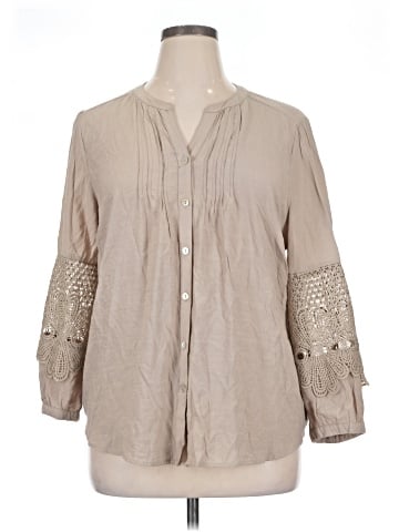 Fig & Flower Long Sleeve Blouse (view 1)