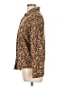 Chaus Animal Print Brown Long Sleeve Button-Down Shirt Size 12 - photo 5