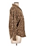 Chaus Animal Print Brown Long Sleeve Button-Down Shirt Size 12 - photo 4