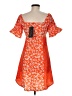 Influence 100% Polyester Orange Cocktail Dress Size 6 - photo 2