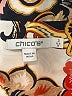 Chico's 100% Polyester Floral Gold Short Sleeve Blouse Size Lg (2) - photo 7