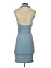 Shein Solid Teal Blue Cocktail Dress Size 4 - photo 2