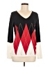 Tommy Hilfiger 100% Cotton Argyle Black Pullover Sweater Size M - photo 1