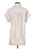 Evereve 100% Polyester Ivory Short Sleeve Blouse Size S - photo 2