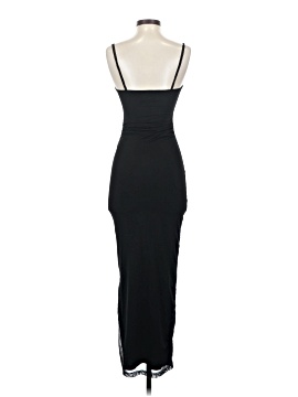 black backless prom dress Black Plunge V Backless Mermaid Long Formal Dress with Slit – Modsele main image 1