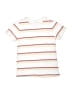Janie and Jack Stripes White Short Sleeve T-Shirt Size 6 - photo 1