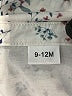 Unbranded Print White Long Sleeve Onesie Size 9-12 mo - photo 3