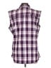 Akini Plaid Purple Sleeveless Button-Down Shirt Size L - photo 2