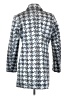 Erin London Houndstooth Silver Coat Size S - photo 2