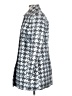 Erin London Houndstooth Silver Coat Size S - photo 5