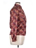 Assorted Brands 100% Polyester Paisley Burgundy Long Sleeve Blouse Size 14 - photo 4