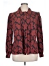 Bodkin 100% Polyester Hearts Burgundy Long Sleeve Blouse Size 14 - photo 1