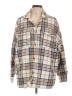 JW Los Angeles 100% Polyester Plaid Ivory Jacket Size L - photo 1