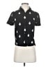 Zara Hearts Black Short Sleeve Blouse Size XS - photo 1