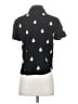Zara Hearts Black Short Sleeve Blouse Size XS - photo 2