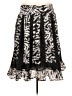 Collection 100% Cotton Animal Print Black Casual Skirt Size L - photo 2