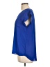 E&M Collection 100% Polyester Blue Short Sleeve Top Size L - photo 5