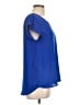 E&M Collection 100% Polyester Blue Short Sleeve Top Size L - photo 4