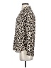 Ann Taylor 100% Polyester Animal Print Ivory Long Sleeve Blouse Size XS - photo 5