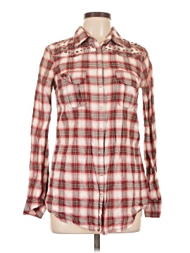 Love Stitch Long Sleeve Button Down Shirt
