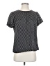 J.Crew 100% Polyester Polka Dots Black Short Sleeve Top Size 4 - photo 1