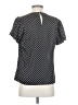 J.Crew 100% Polyester Polka Dots Black Short Sleeve Top Size 4 - photo 2