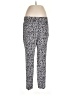 Adrianna Papell Animal Print Silver Casual Pants Size 12 - photo 1