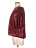 She + Sky 100% Polyester Burgundy Short Sleeve Top Size L - photo 5