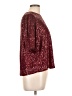 She + Sky 100% Polyester Burgundy Short Sleeve Top Size L - photo 4