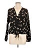 Rails 100% Silk Black Blouse Size M - photo 1