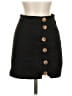 Free People Solid Black Casual Skirt Size 0 - photo 1