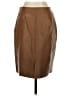 Express 100% Leather Brown Leather Skirt Size 3 - 4 - photo 2